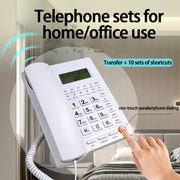 New Landline Telephone Desktop Telephone Fixed Telephone Caller Telephone Front Desk Home Office with Call Display Telephon
