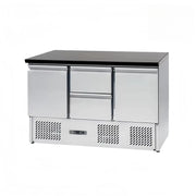 New Restaurant Kitchen Freezer Air Cooling Workbench 2 Door Under Counter Fridge Stainless Steel Worktop Freezer