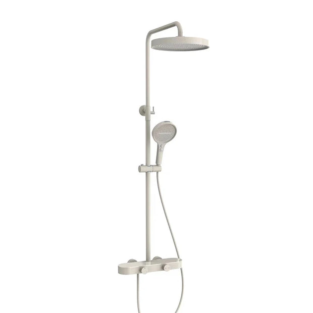 VGX Shower System Set Bathroom Shower Faucet Set 3-way Rainfall Shower Set Shower Mixer Crane with Hand Shower Set Grey White