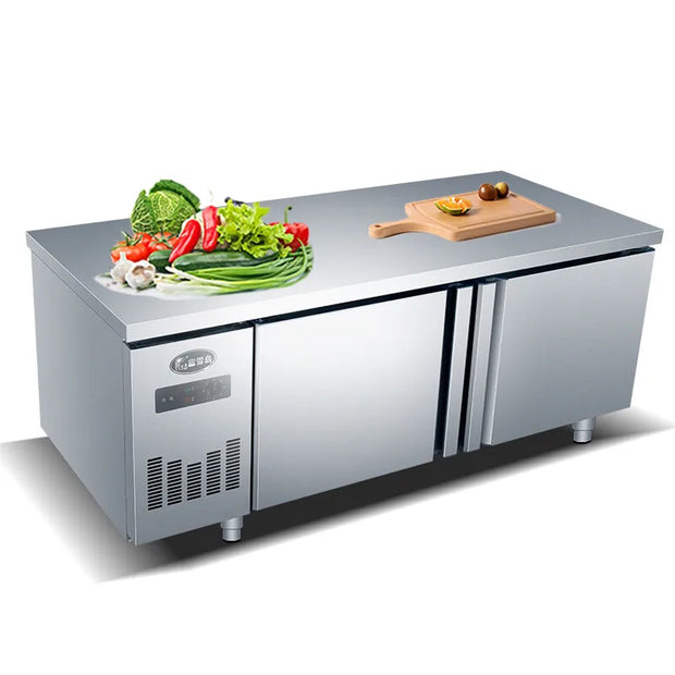 Stainless Steel Refrigerator Commercial Refrigerator Under Counter Fridge Food Freezer