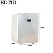 12V Car refrigerator Small Household Refrigeration Cabinet Car Home Dual-use Freezer Cosmetics refrigeration Box Mini Fridge 10L