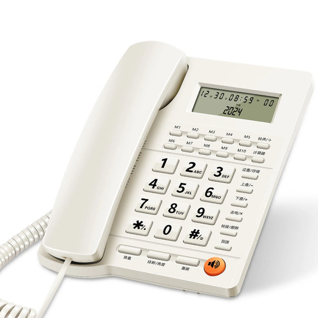 New Landline Telephone Desktop Telephone Fixed Telephone Caller Telephone Front Desk Home Office with Call Display Telephon