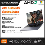 CRELANDER Laptop AMD Ryzen 8845HS Processor 8Cores 16 Thread  16 Inch LCD 2560*1600-165HZ DDR5 Notebook Computer Gaming Laptops