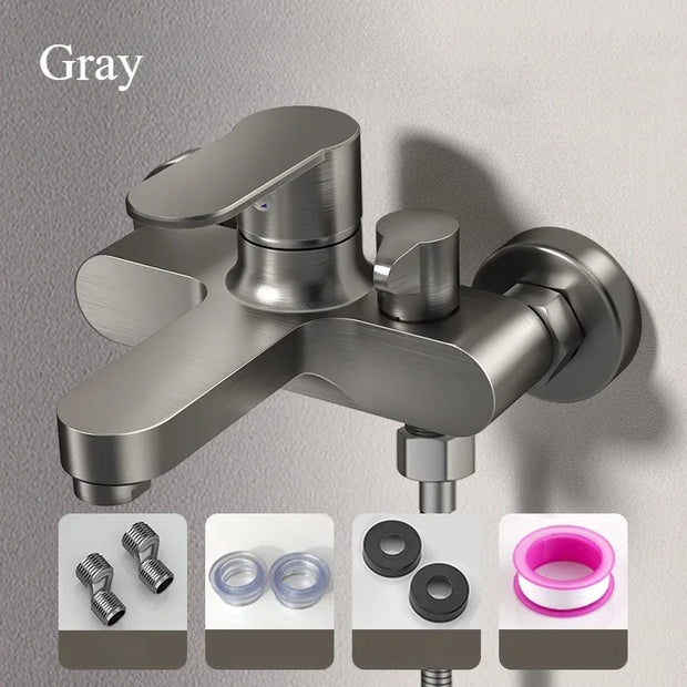 Bathroom Shower Faucet Mixing Valve Shower Shower Set Bathtub Mixing Switch Triple Hot and Cold Faucet Shower Faucet