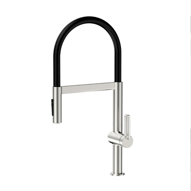 VGX Kitchen Faucet Sink Faucets Rubber Pull Down Stream Sprayer Taps Rotatable Kitchen Mixer Water Tap Hot Cold Crane Brass Grey