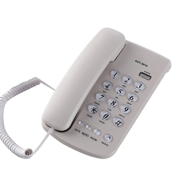 Corded Landline Telephone Desk House Phone with Large Buttons Home Phone Corded Telephone for Home Office Hotel Bathroo