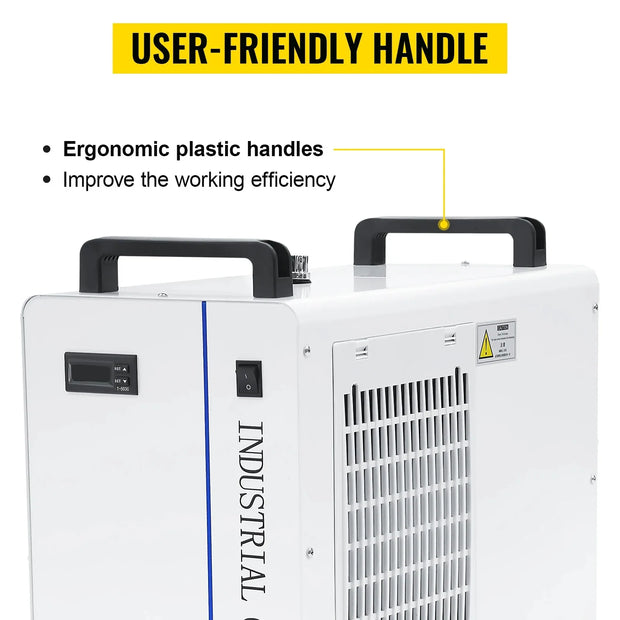 VEVOR Water Chiller CW3000 CW5000 CW5200 Water Chiller Cooling System w/6L Water Tank Capacity for CO2 Glass Laser Tube Cooler
