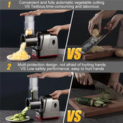 250W 5 in 1 Electric Vegetable Slicer Shredder Automatic Salad Shooter Machine Carrot Cabbage Cutter Multifunctional Kitchen Tool