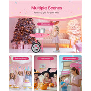SucceBuy Electric Cotton Candy Machine with Cart Commercial Candy Floss Maker with 20.5 in Stainless Steel Bowl Sugar Scoop