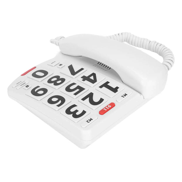 Big Button Phone Wired Big Button Landline Phone with Easy to Read Big Buttons and Super Loud Ringtones for Elderly Home Office