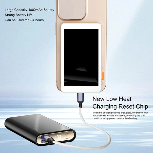 Phone Selfie Screen 4.02 Inch 1136x640 Resolution 2.4G 5G WiFi Wireless Remote Back Camera Display with Magnetic Ring