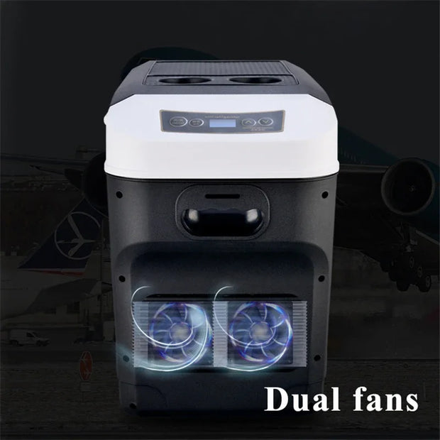 28L Car Mini Refrigerator For Outdoor Camping Car Electrical Appliances Cooler Heater Cooling & Warming 12/24V Car Refrigerators