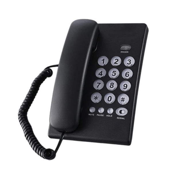 Corded Landline Telephone Desk House Phone with Large Buttons Home Phone Corded Telephone for Home Office Hotel Bathroom