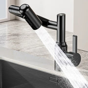 Washbasin Faucet Bathroom Multi-functional Mechanical Arm Cold and Hot Water Tap Digital Display Household Universal Rotation