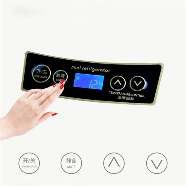 28L Car Mini Refrigerator For Outdoor Camping Car Electrical Appliances Cooler Heater Cooling & Warming 12/24V Car Refrigerators