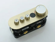 Digital Brushed Gold Shower Faucet Mixing Valve 2-3 Ways Concealed Shower Valve Brass thermostatic Valve Wall Mount Embedded Box