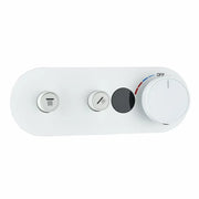 Digital Brushed Gold Shower Faucet Mixing Valve 2-3 Ways Concealed Shower Valve Brass thermostatic Valve Wall Mount Embedded Box