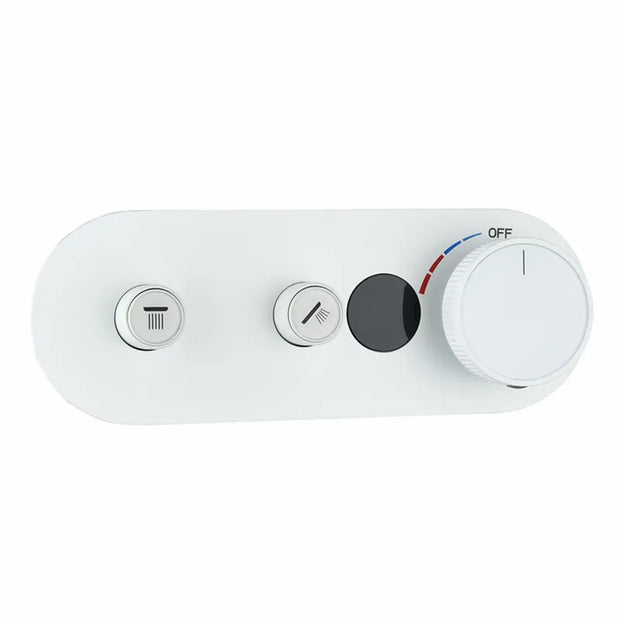 Digital Brushed Gold Shower Faucet Mixing Valve 2-3 Ways Concealed Shower Valve Brass thermostatic Valve Wall Mount Embedded Box