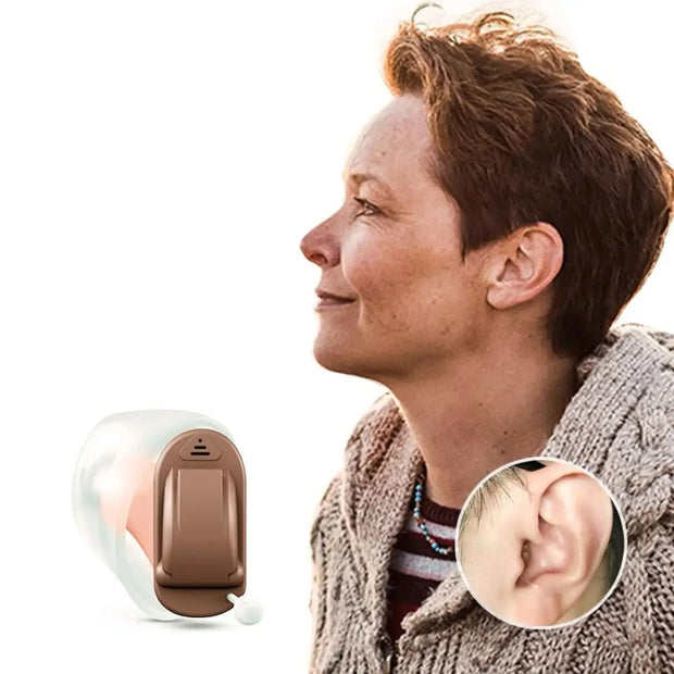 Rexton InoX 5A  Invisible ITC CIC Hearing Aid 8 Channels Digital Mobile Phone APP Program Fitting for People with Mild to Severe