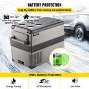 VEVOR Portable Small Car Freezer  Mini Car Freezer Refrigerator  Fridge Cooler  Fridge Freezer AC/DC Vehicle  Fridge