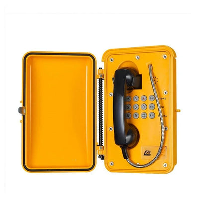 Outdoor Popular Telephone Public Yellow Aluminium Call Phones EMC VOIP SIP2.0 Industrial Telephpne