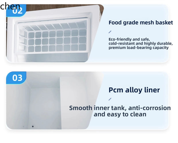 HXL Freezer Refrigerator Dual-use Frost-free Horizontal Dual-temperature Fresh-keeping Refrigerator