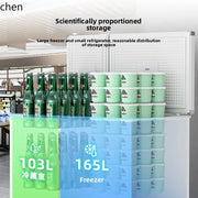 HXL Freezer Refrigerator Dual-use Frost-free Horizontal Dual-temperature Fresh-keeping Refrigerator