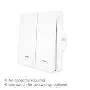 MOES Smart Light Switch Tuya ZigBee No Neutral Wire No Capacitor Needed Smart Life 2/3 Way Works with Alexa Google Home 2mqtt