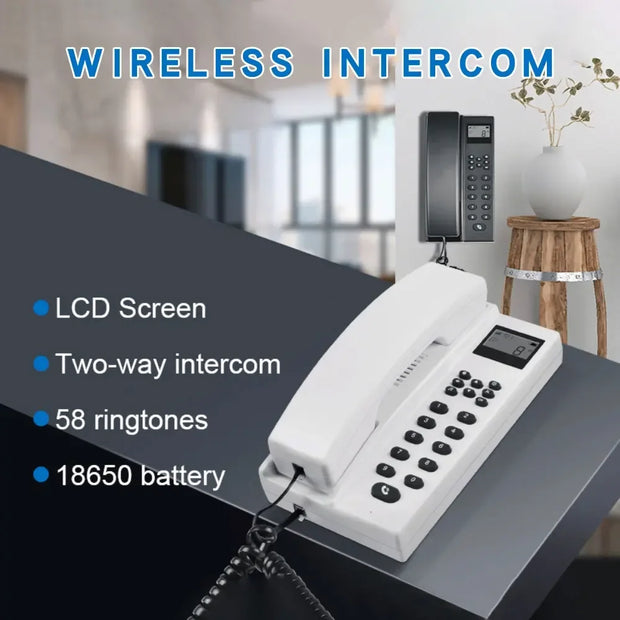 2.4Ghz wireless landline phone wireless intercomfor home office long distance intercom, multi-room, secure and clear calls