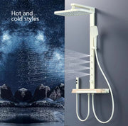 Digital Display Piano Key Waist Spray Shower Set Grey Shower System Set Bathroom Bath Booster Sprayer