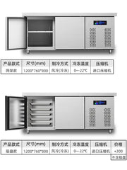 Four-Door Freezer minus 40 Degrees Quick-Freezing Freezer Refrigerator Commercial Air-Cooled Vertical Quick Freezing Machine