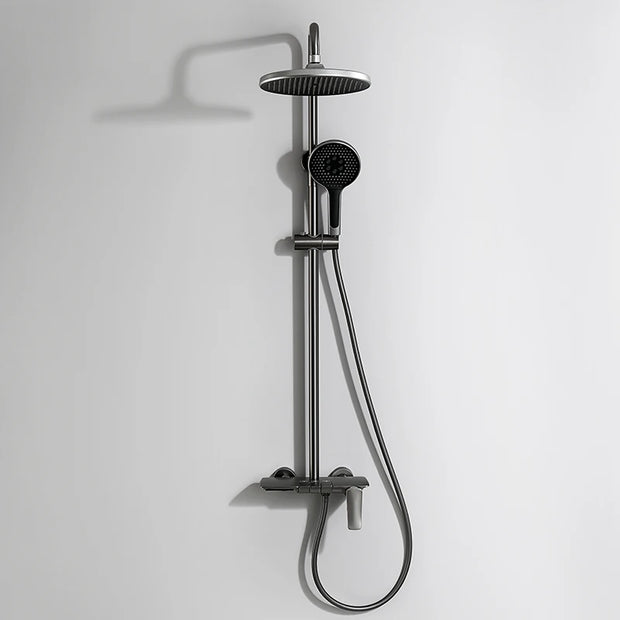 VGX Shower System Set Gold Bathroom Shower Head Set Luxury Shower Faucet Set 3-way Rainfall Shower Mixer Crane Black Grey Chrome