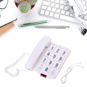 1pc Big Button Landline Phone Desktop Telephone Loud Ringtone Fixed Home Phone for Elderly and Visually Impaired PK3000