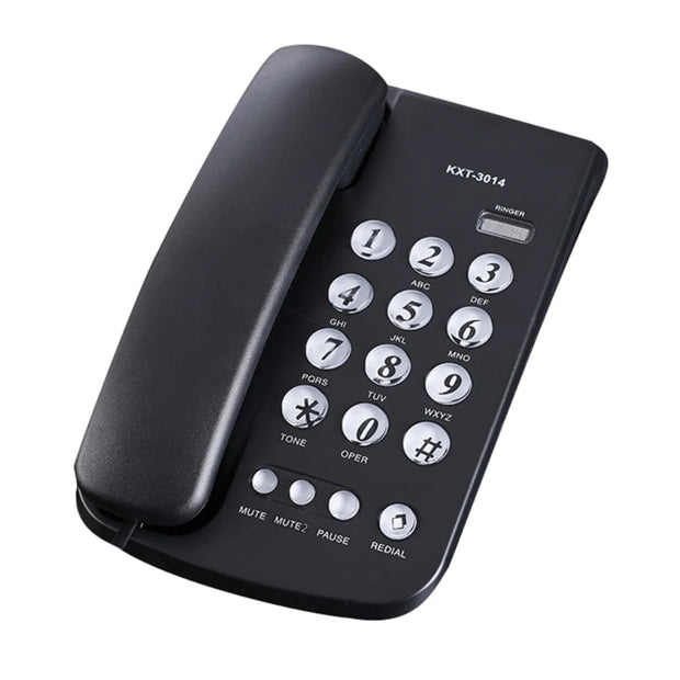 Corded Landline Telephone Desk House Phone with Large Buttons Home Phone Corded Telephone for Home Office Hotel Bathroo